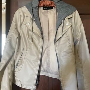 Women’s Black Rivet Leather Jacket - Large/New